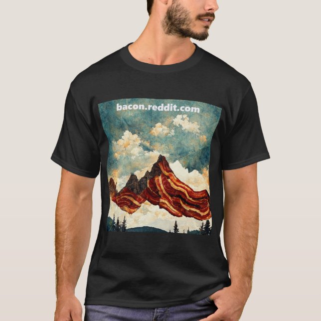 T-shirt Montagnes Rocheuses Bacon (Devant)