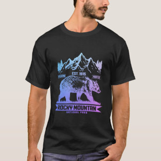T-shirt Montagnes Rocheuses Colorado Parc National Vintage