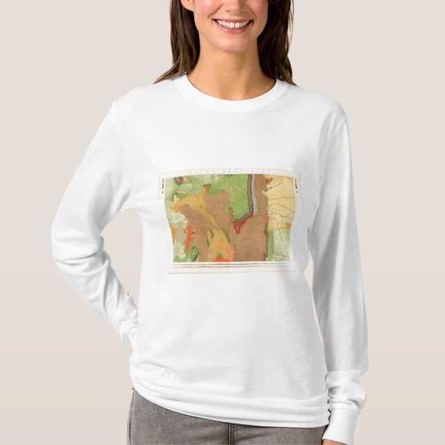 T-shirt Montagnes rocheuses géologiques (Devant)