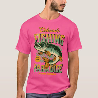T-shirt Montagnes Rocheuses Pêche Extérieure Colorado Acti