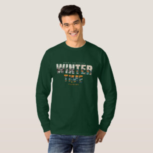 T-shirt Montagnes Rocheuses Temps hivernaux Colorado