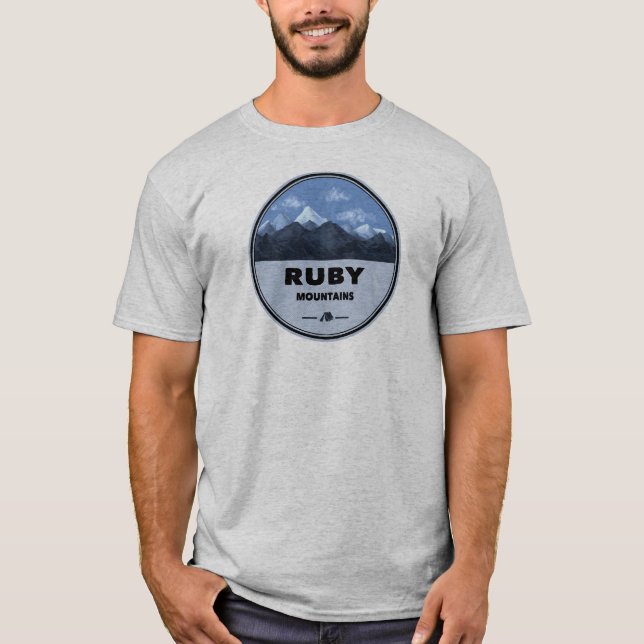 T-shirt Montagnes Ruby Nevada Camping (Devant)