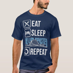 T-shirt Montagnes Russes Parc D'attractions Cadeau Fa