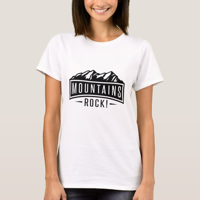 T-shirt Montagnes sont géniales (Devant)