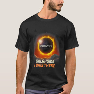 T-shirt Montagnes vintages Total Solaire Eclipse 2024 Okla