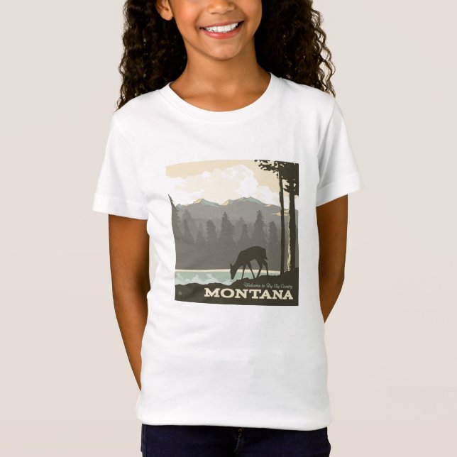 T-Shirt Montana | Bienvenue dans Big Sky Country (Devant)