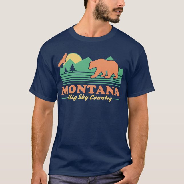 T-shirt Montana Big Sky Country (Devant)