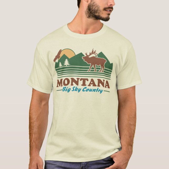 T-shirt Montana Big Sky Country (Devant)