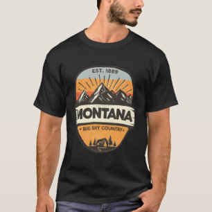 T-shirt Montana Big Sky Country Mountain Camping
