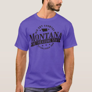 T-shirt Montana Big Sky Pays Le Trésor State Est 188