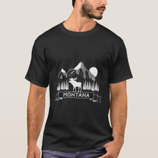 T-shirt Montana Chemise Montana Mountain Moose Montana Cad