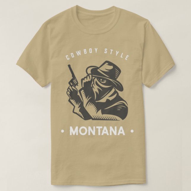 T-shirt Montana Cowboy (Design devant)
