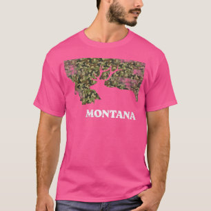 T-shirt Montana Elk Deer Chasse Camouflage Montana Hunter