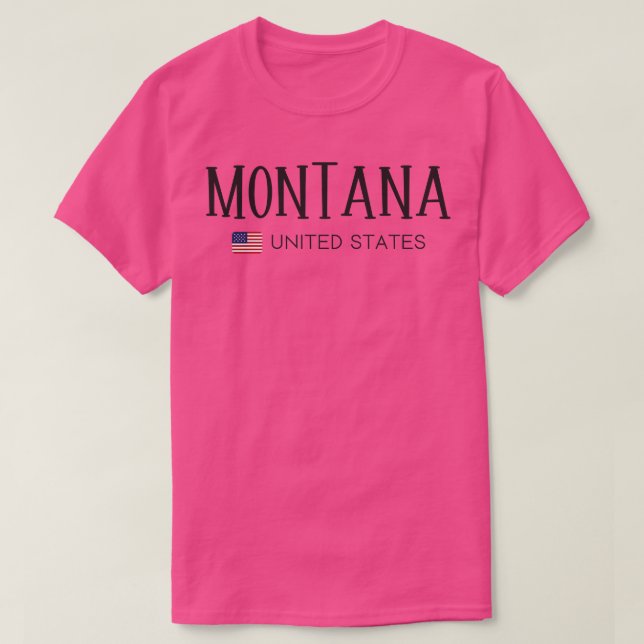 T-shirt Montana États-Unis (Design devant)