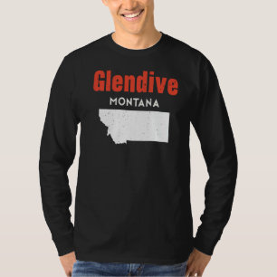 T-shirt Montana États-Unis America Travel Montanan Glendiv