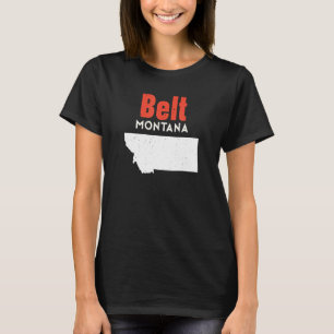 T-shirt Montana États-Unis État Amérique Voyage Ceinture M
