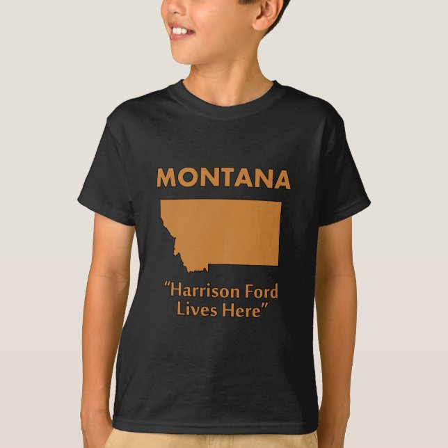 T-shirt Montana - Harrison Ford y habite (Devant)