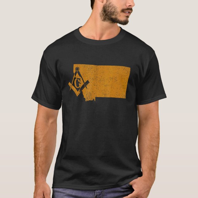 T-shirt Montana Masons Grand Lodge Af&am Freemason Père (Devant)