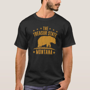 T-shirt Montana Montagne Le Trésor Etat Montana