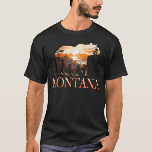 T-shirt Montana Mt Randonnée Montagne État