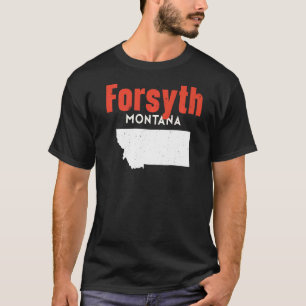 T-shirt Montana Usa State America Voyage Montanan Forsyth