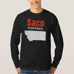 T-shirt Montana Usa State America Voyage Montanan Saco