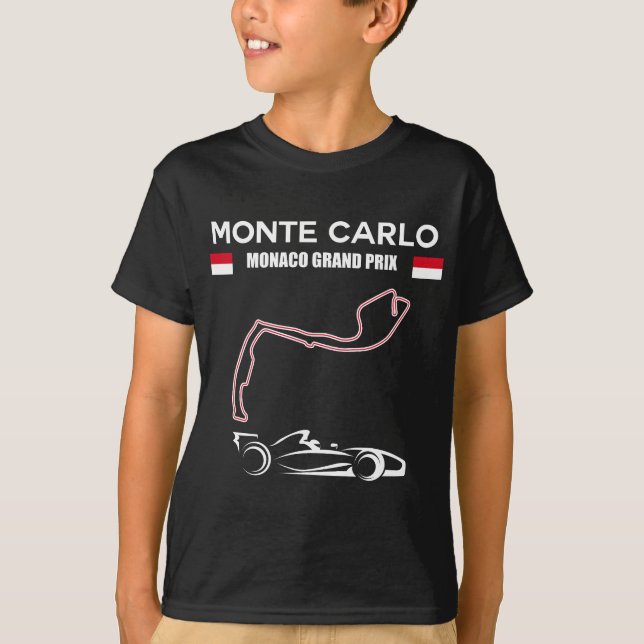 T-shirt Monte Carlo Course de Formule Racine Car Monaco M (Devant)