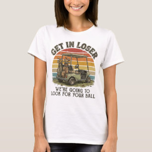 T-shirt Monte dans la voiture, abruti, on va chercher ta b