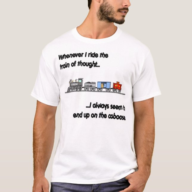 T-shirt Monte du train de la pensée (Devant)