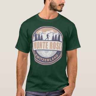 T-shirt Monte Rosa Suisse Alpes suisses Randonnée Vintage