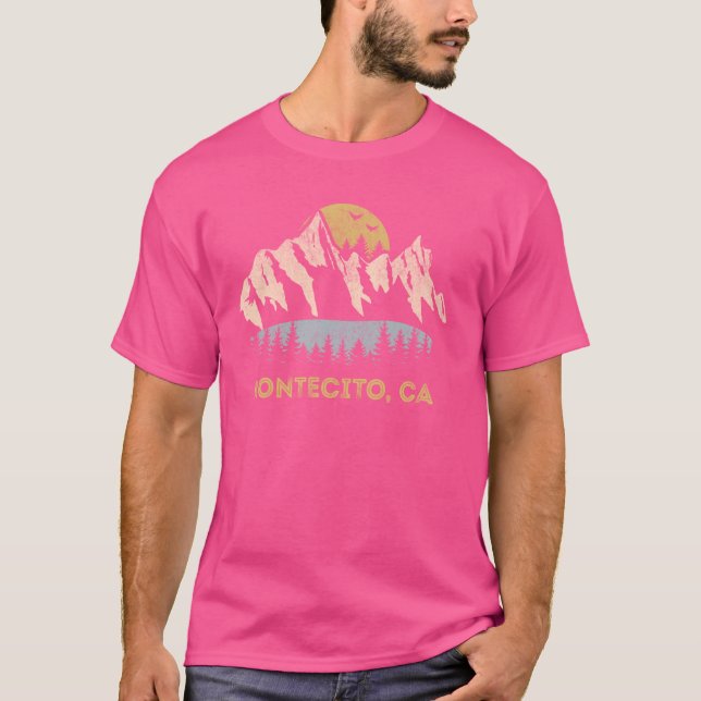 T-shirt Montecito California Mountain Sunset Sunrise CA (Devant)
