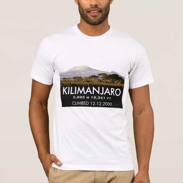 T-shirt Montée Customisée du Kilimandjaro Montée Commémora (Devant)