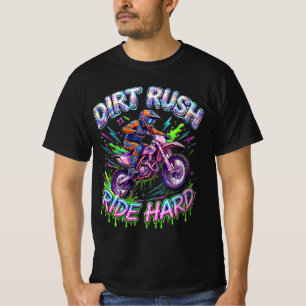 T-shirt Montée de boue Course dure Acid Drip