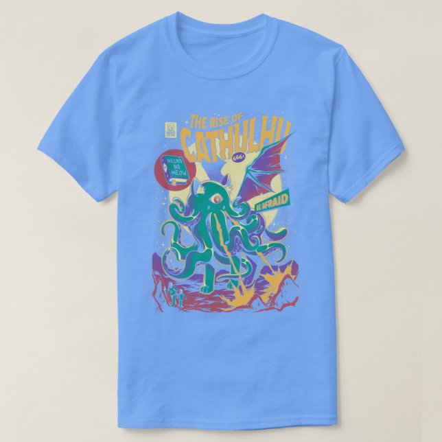 T-shirt Montée de Cathulhu (Design devant)