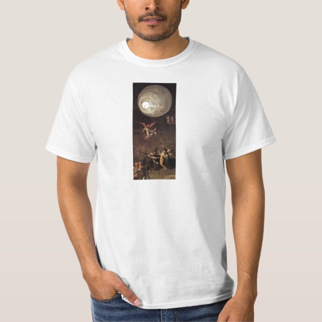 T-shirt Montée de la bénir, par Hieronymus Bosch (Devant)
