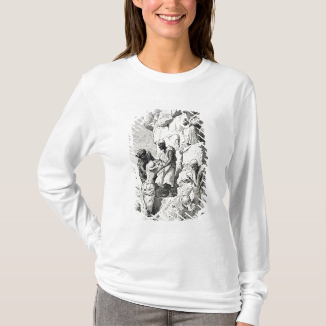 T-shirt Montée de la grande pyramide, 19ème siècle (Devant)