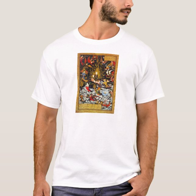 T-shirt Montée de Miraj Muhammad par le sultan Muhammad (Devant)
