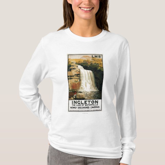 T-shirt Montée de spectateurs sur l'affiche de chemin de (Devant)