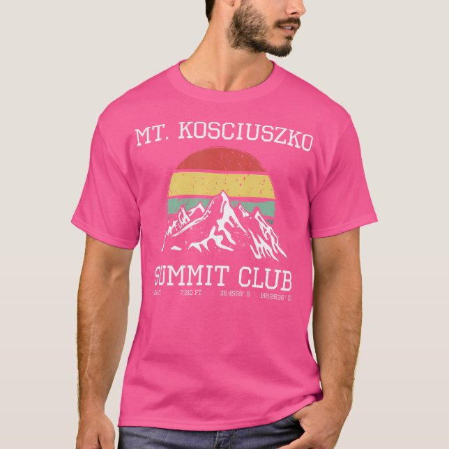 T-shirt Montée Mont Kosciuszko Summit Club Sun Australia (Devant)
