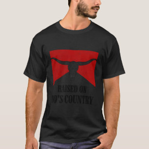 T-shirt Montée Sur Le Rodéo Western Country Bull Skull Des