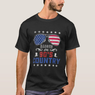 T-shirt Montée Sur Les Années 90 Country Music Aviator Lun