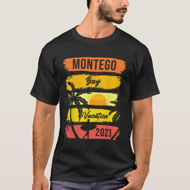 T-shirt Montego Bay Jamaïque Famille Vacation 2023 Plage (Devant)