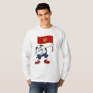 T-shirt Monténégro Balle de Football Dabbing