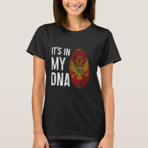 T-shirt Monténégro C'est dans mon ADN, fierté monténégrine