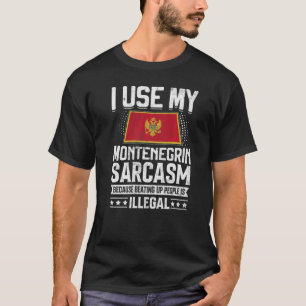 T-shirt Monténégro Drapeau Souvenirs pour hommes et femmes