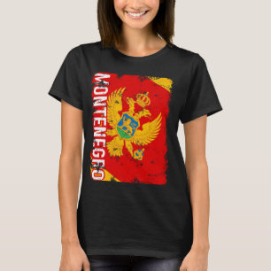 T-shirt Monténégro Fière du drapeau monténégrin Patrimoine