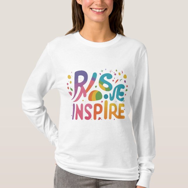 T-shirt Monter au-dessus d'Inspire (Devant)