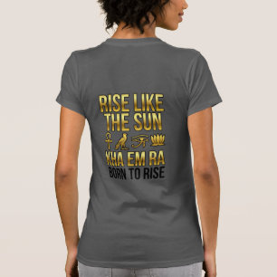 T-shirt MONTER COMME LE SOLEIL PNG Énergie de personnage