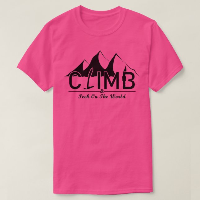 T-shirt Monter dans le monde (Design devant)