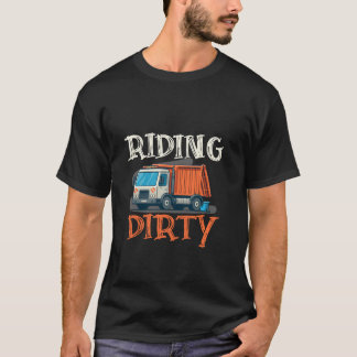 T-shirt Monter Dirty Garbage Truck Lover Pour Hommes et Fe